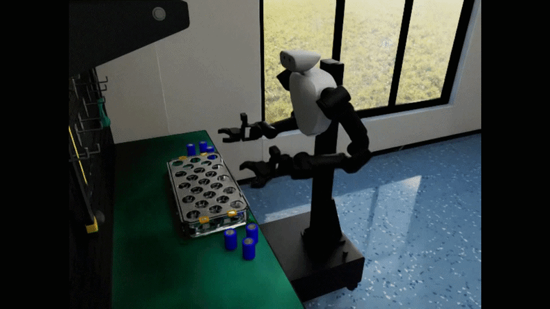 Contact rich manipulation task for battery cell assembly - Camera View